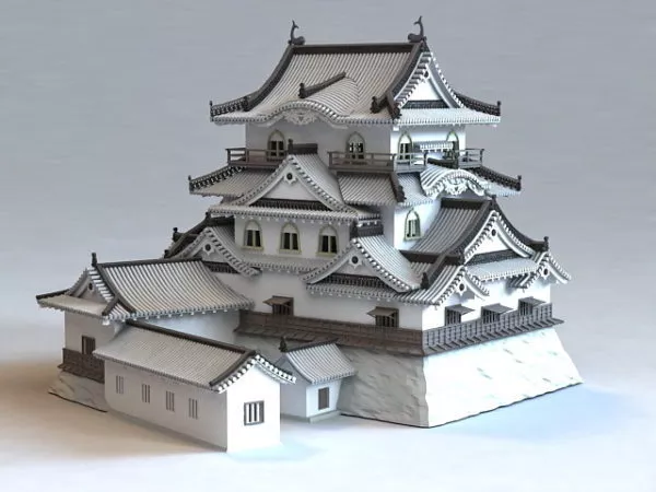 Ruines Ancient Building 3d model