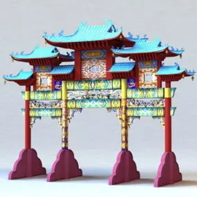 Ancient Chinese Archways 3d model