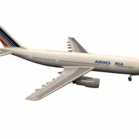 Air China Flight 3d model