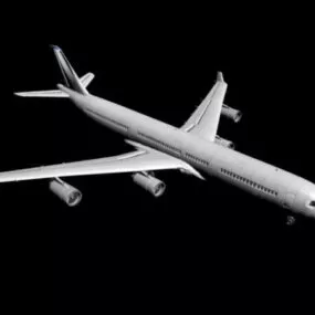 Airbus A340 Jet Airliner 3d model