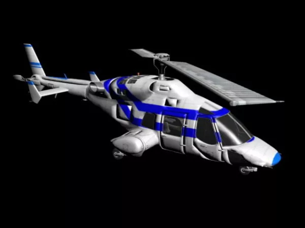 Ec130 Helicopter 3d model