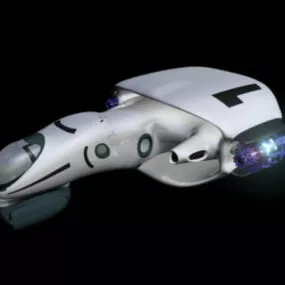 Sci-fi Ship 3d model