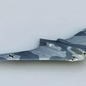 Horten Ho 229 German Fighter Aircraft 3d model