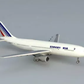 Air France Airplane 3d model
