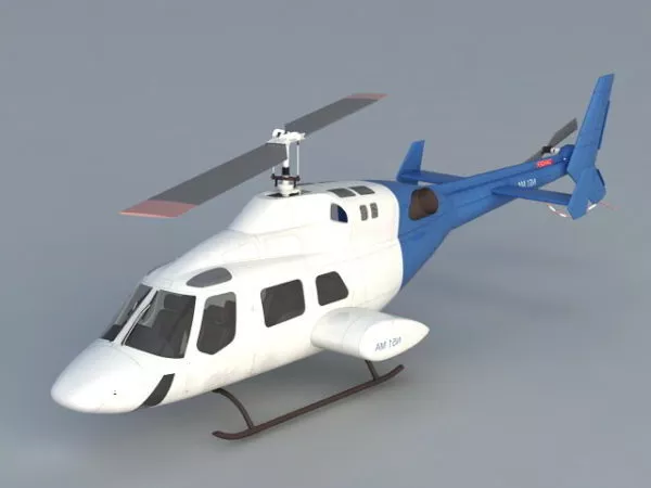 Business Helicopter 3d model Business Helicopter 3d model
