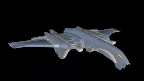 Starfighter Futuristic Spaceship 3d model