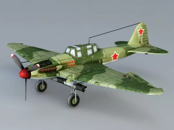 Ilyushin Il-2 Sturmovik 3d model Ilyushin Il-2 Sturmovik 3d model