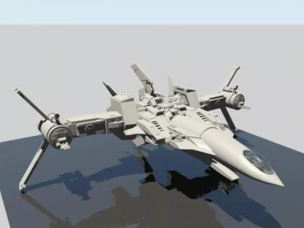 Sci-fi Star Fighter 3d model Sci-fi Star Fighter 3d model