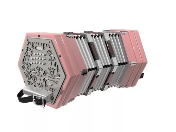 Midi Accordion 3d model Midi Accordion 3d model
