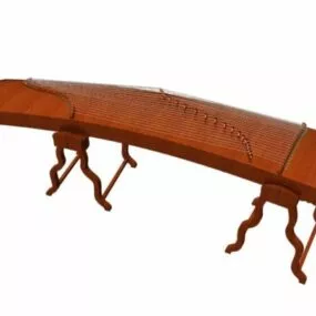 21-string Koto 3d model