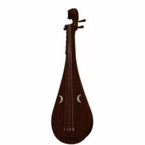 Asian Lute 3d model