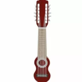 Ten-string Guitar 3d model