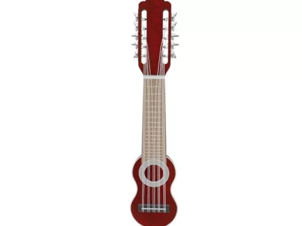Electric Bass Guitar White 3d model