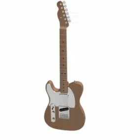 Electrically Amplified Guitar 3d model