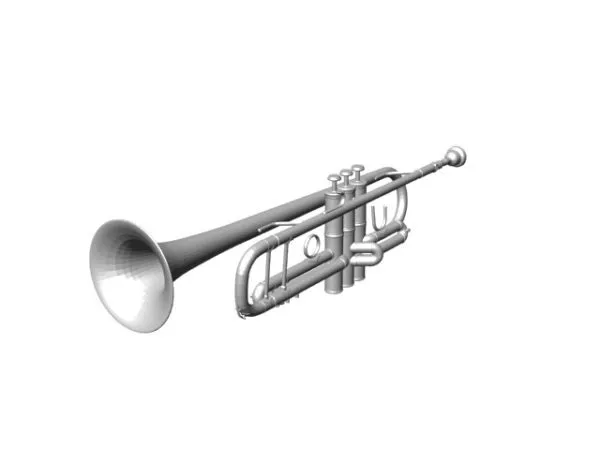 Pocket Trumpet 3d model Pocket Trumpet 3d model