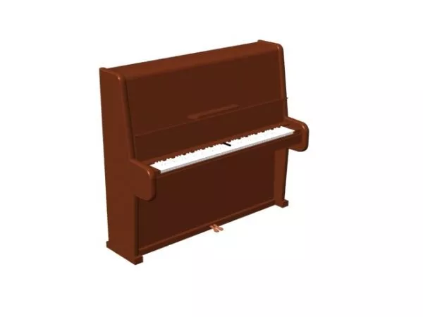 Acoustic Upright Piano 3d model Acoustic Upright Piano 3d model
