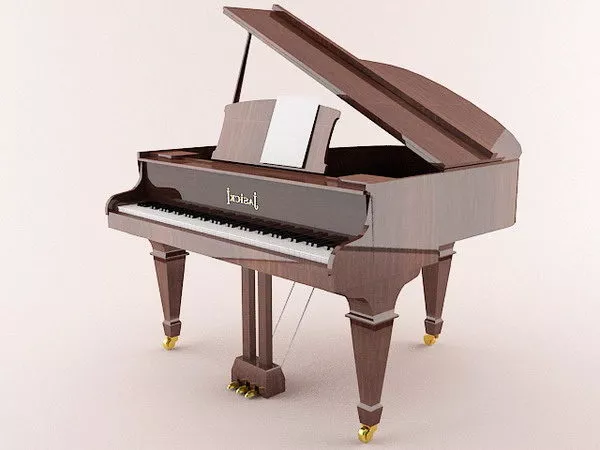 Traditional Grand Piano 3d model Traditional Grand Piano 3d model