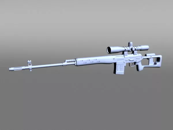 Tactical Rifle 3d model Tactical Rifle 3d model