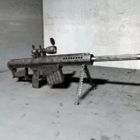 Long Range Sniper Rifle 3d model