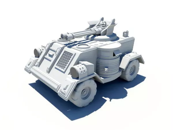 Military Armored Car 3d model Military Armored Car 3d model