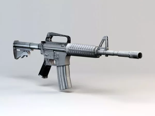 Low Poly M4a1 Carbine 3d model Low Poly M4a1 Carbine 3d model