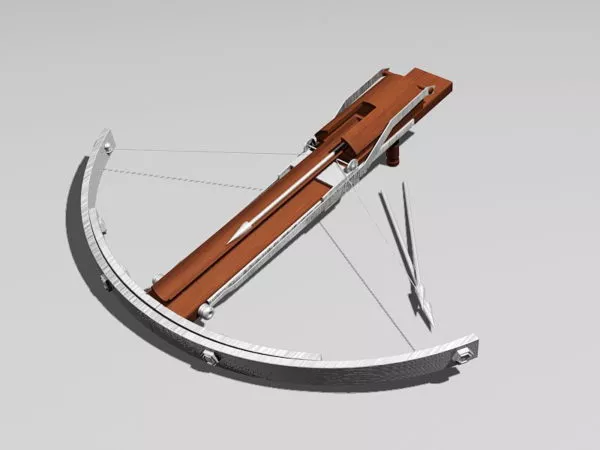 Ancient Crossbow 3d model Ancient Crossbow 3d model