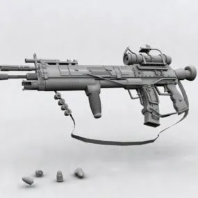 Tactical Assault Rifle 3d model