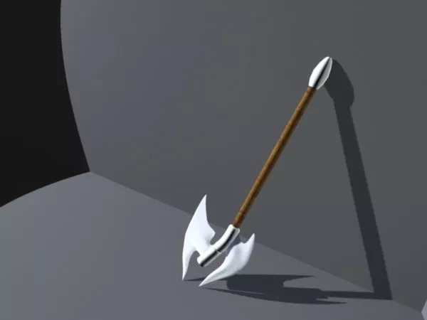 Dual Bladed Battle Axe 3d model Dual Bladed Battle Axe 3d model
