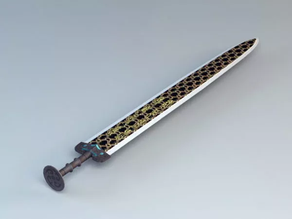 Bronze Sword 3d model Bronze Sword 3d model