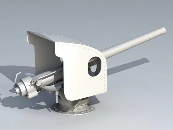Artillery Turret 3d model