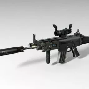 Scar-h Rifle 3d model