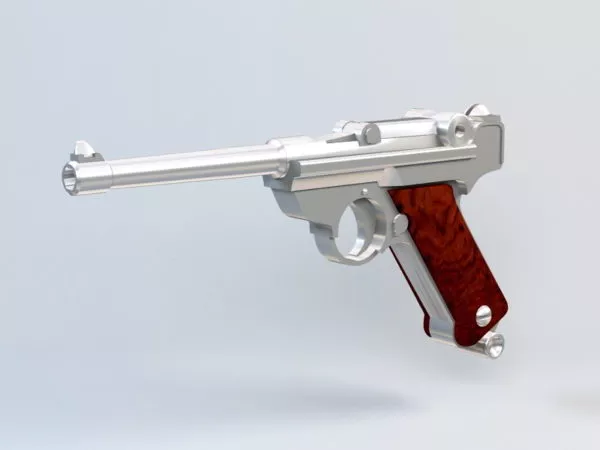 Walther P1 Pistol 3d model Walther P1 Pistol 3d model