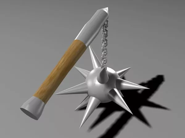 Stick Chain Mace 3d model Stick Chain Mace 3d model