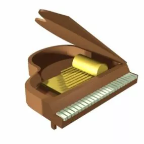 Baby Grand Piano 3d model