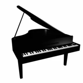 Black Piano 3d model