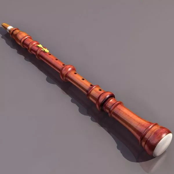 Wood Clarinet 3d model Wood Clarinet 3d model