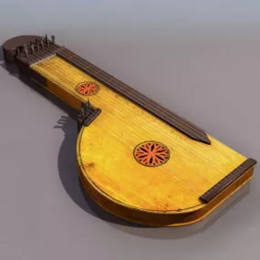 Alpine Zither 3d model