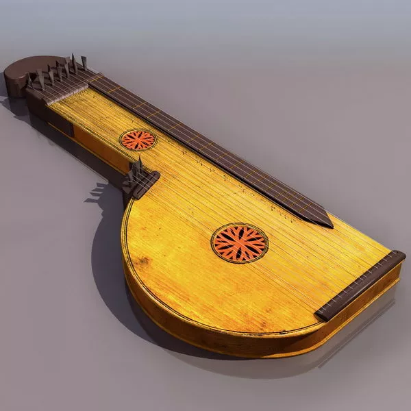 Alpine Zither 3d model Alpine Zither 3d model