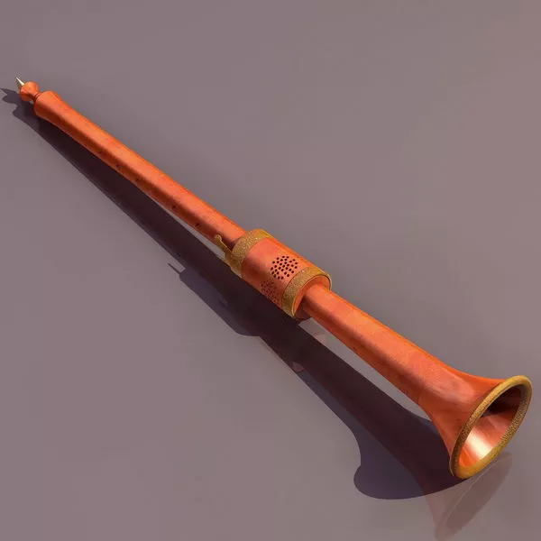 Medieval Wood Shawm 3d model Medieval Wood Shawm 3d model