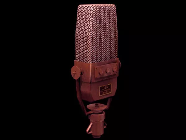 Table Microphone Vintage Style 3d model
