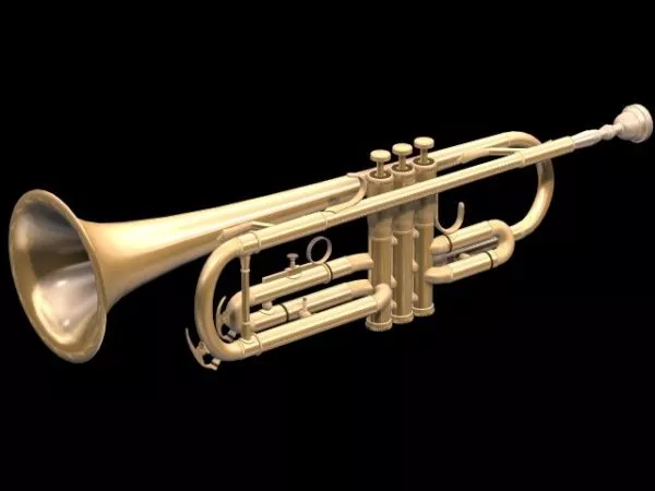 Piccolo Trumpet 3d model Piccolo Trumpet 3d model