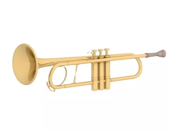 Golden Trumpet 3d model