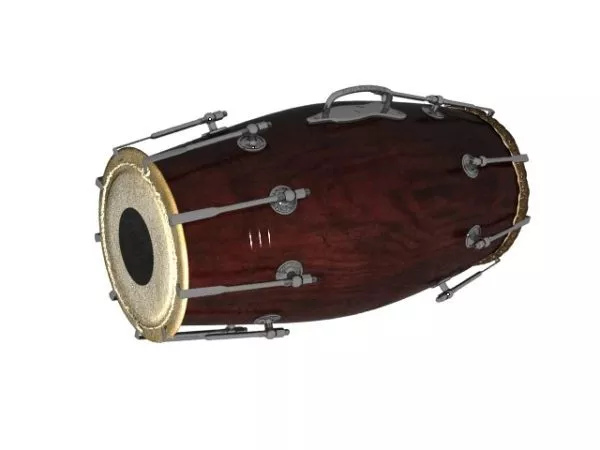 Indian Naal Drum 3d model Indian Naal Drum 3d model