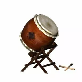 Japanese Taiko Drum 3d model