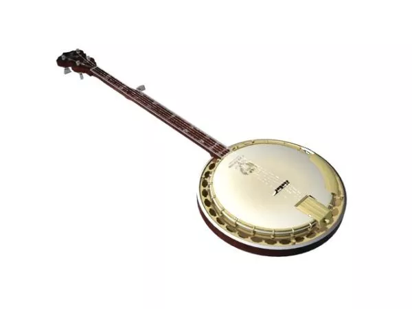 5-string Bluegrass Banjo 3d model 5-string Bluegrass Banjo 3d model
