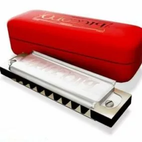 Diatonic Harmonica 3d model