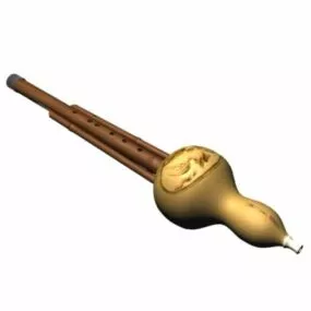 Chinese Cucurbit Flute 3d model
