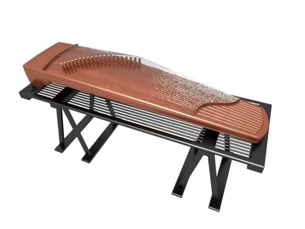 Guzheng On The Stand 3d model Guzheng On The Stand 3d model
