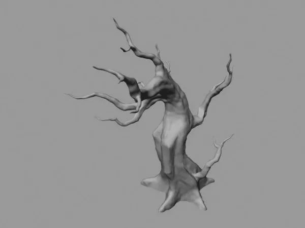 Dead Tree Cartoon 3d model Dead Tree Cartoon 3d model