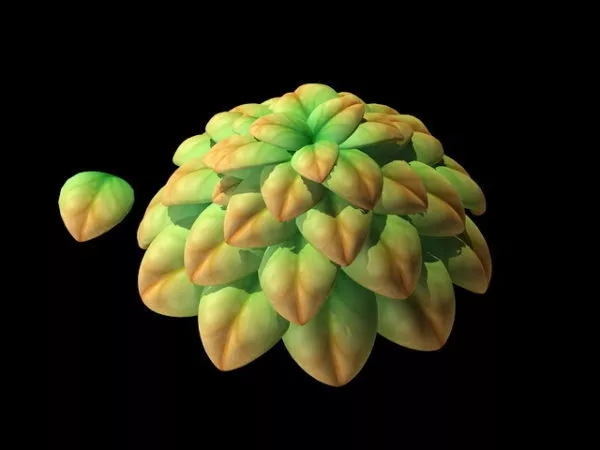 Cartoon Shrub 3d model Cartoon Shrub 3d model